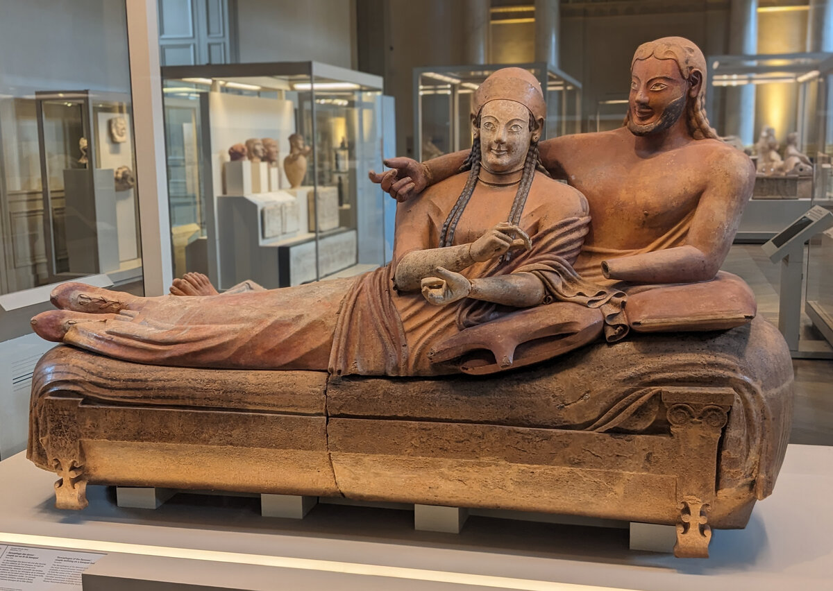 Etruscan Sarcophagus of the Spouses, Louvre Museum, c. 520 BCE