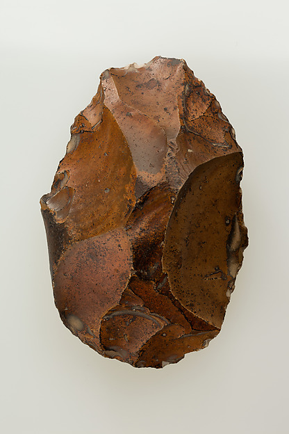 Biface en silex, Paléolithique inférieur, ca. 400 000, 240 000 av. J.-C. ,  Metropolitan Museum of Art