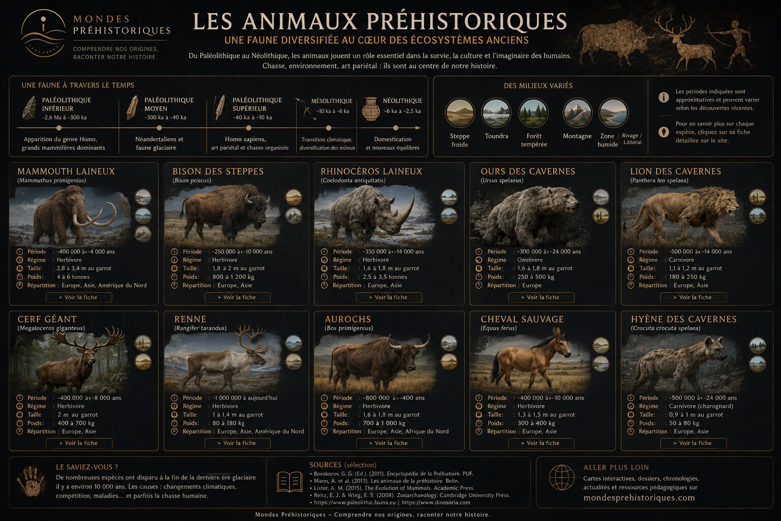 Les Animaux Prehistoriques