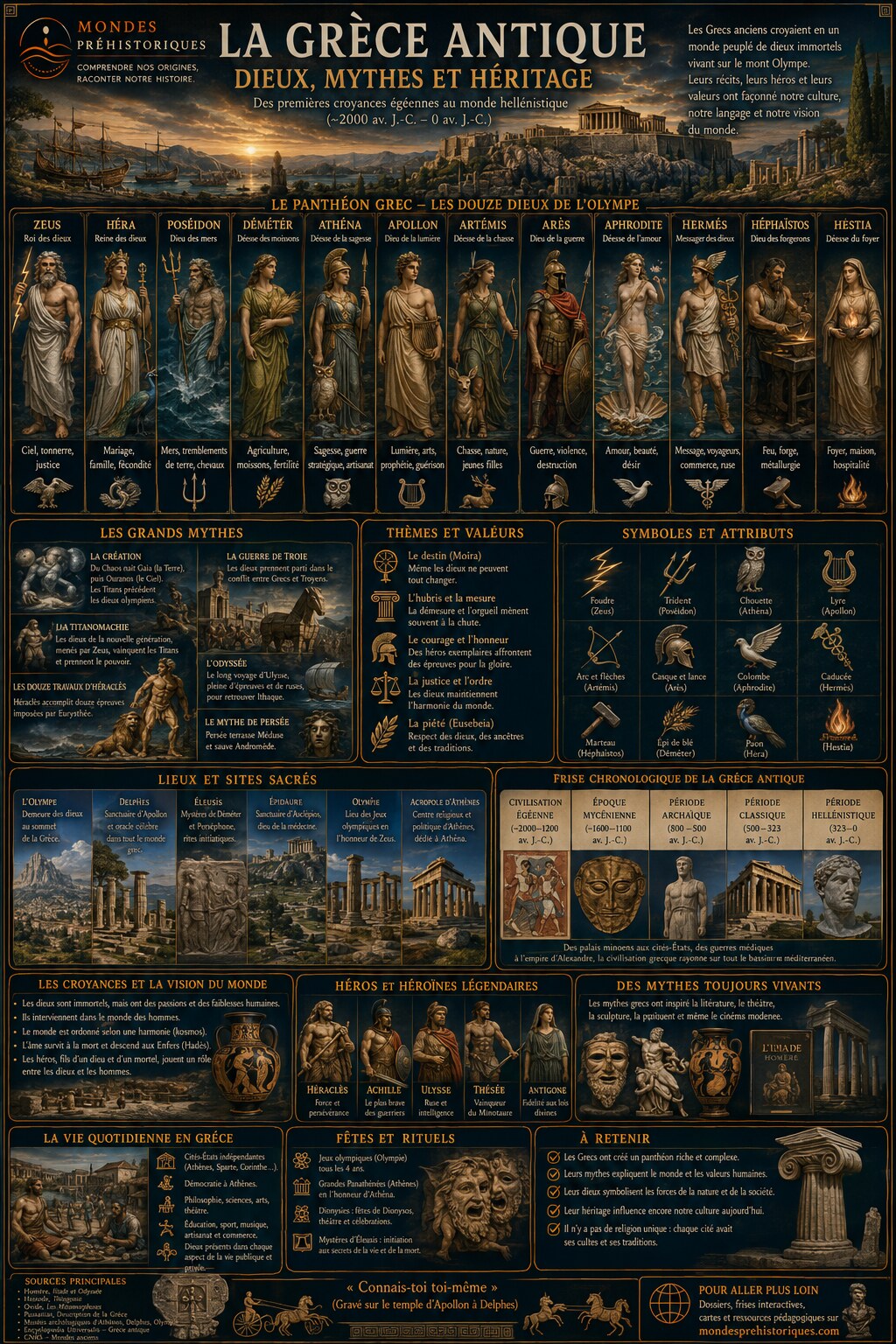 La Grece Antique - Dieux, Mythes et Heritage