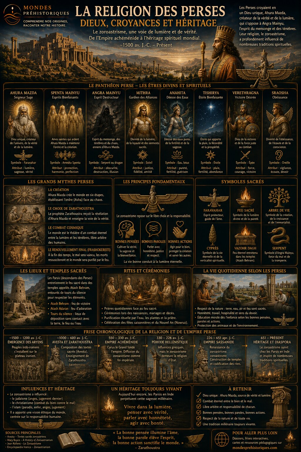 La Religion des Perses - Dieux, Croyances et Heritage