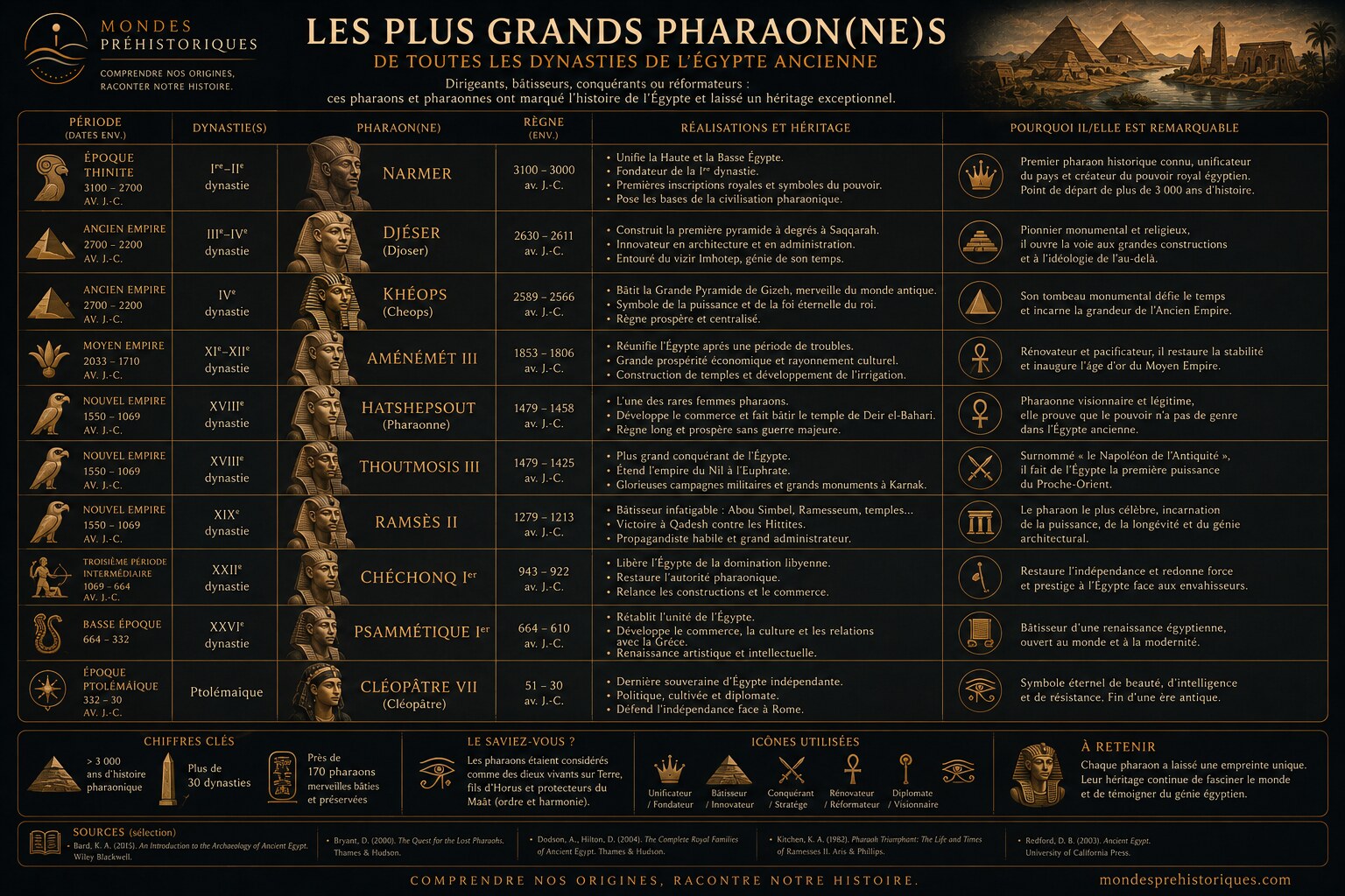 Les Plus Grands Pharaons