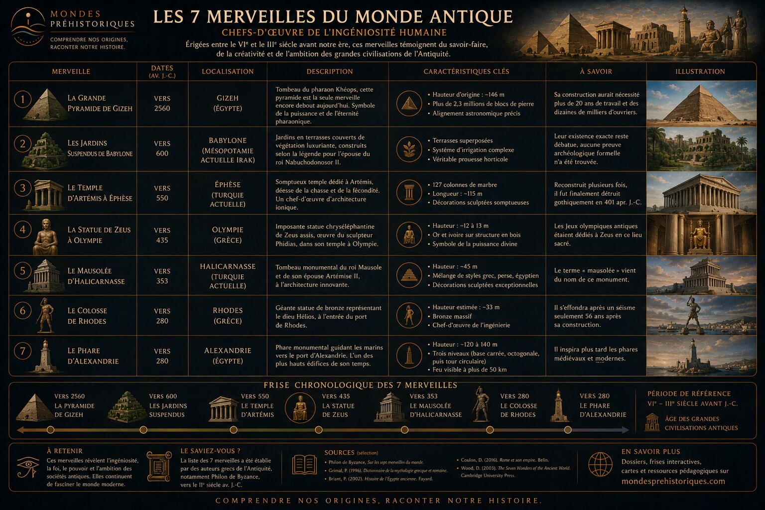 Les 7 Merveilles du Monde Antique