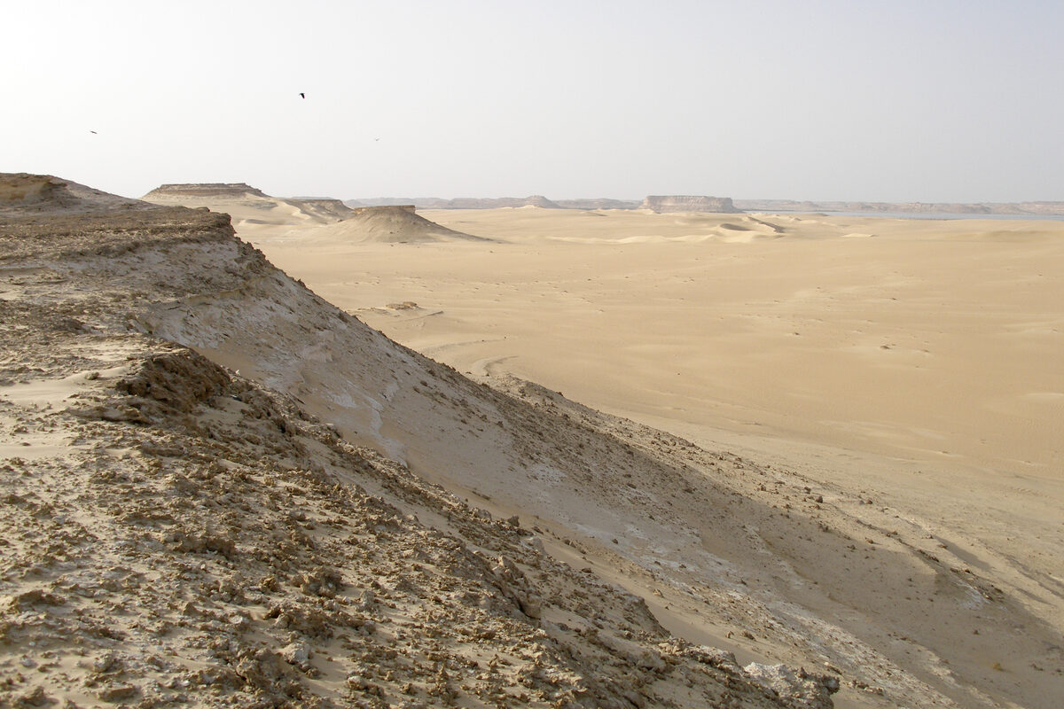 Egyptian Western Desert, expanse of arid sand and rock