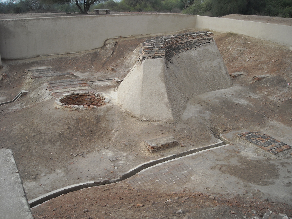 Puits et plateformes de Harappa