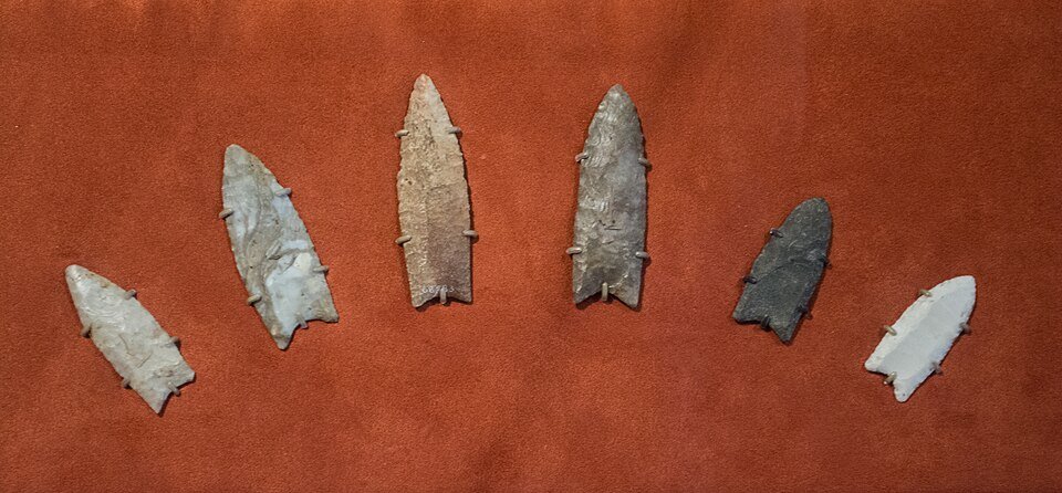 Clovis points at the Cleveland Museum of Natural History