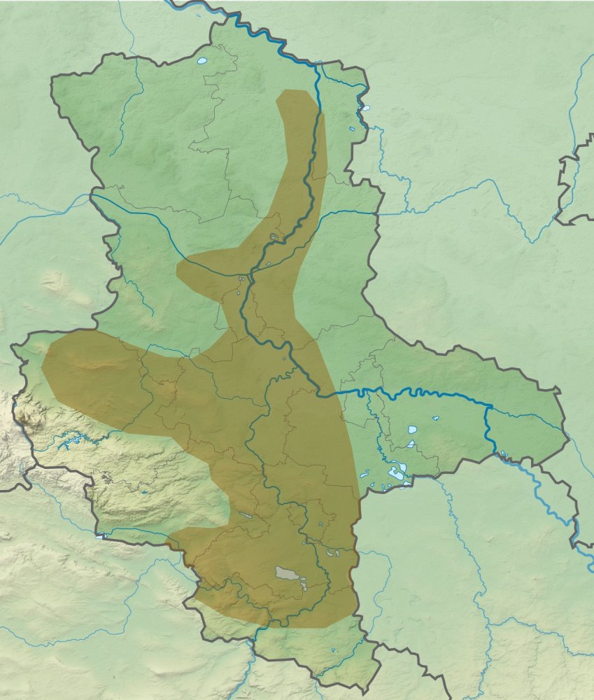Carte de la culture de Bernburg en Saxe-Anhalt
