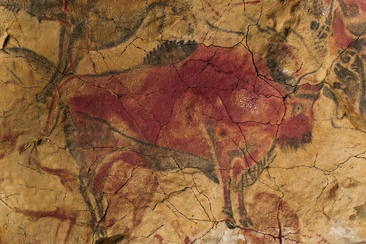 Magdalenian polychrome bison, Altamira cave