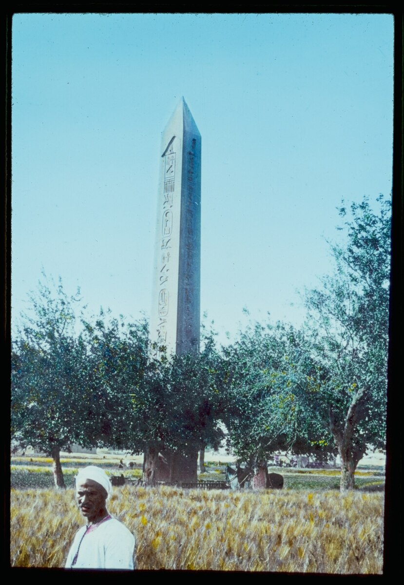Obelisk of Heliopolis in Cairo, last standing vestige of the great Atum temple