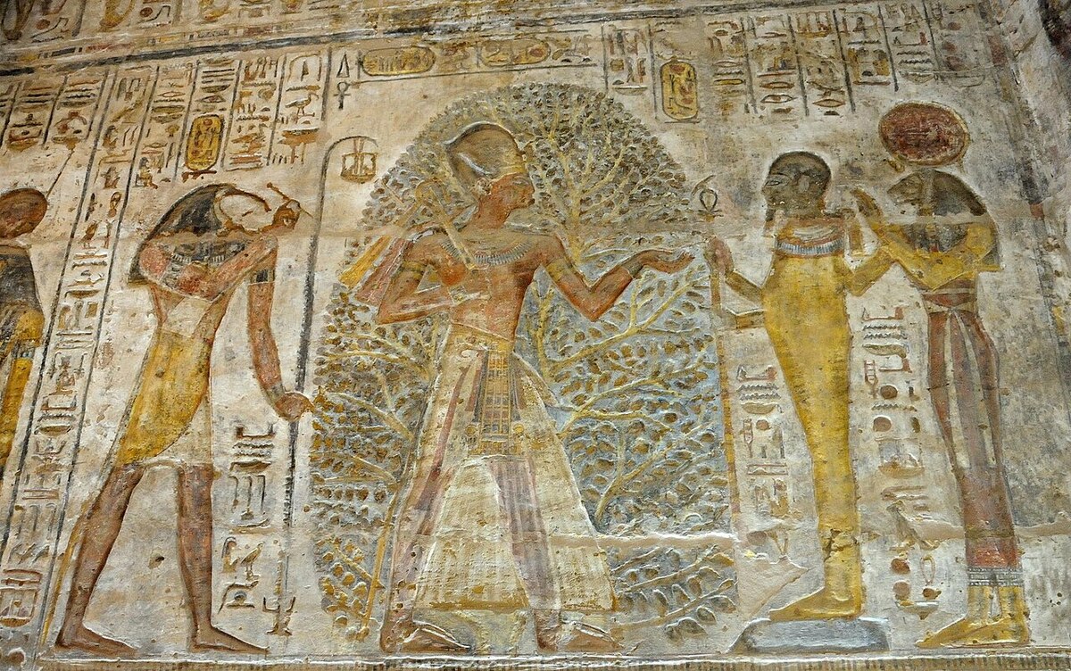 Relief from the temple of Derr depicting Ramesses II making offerings