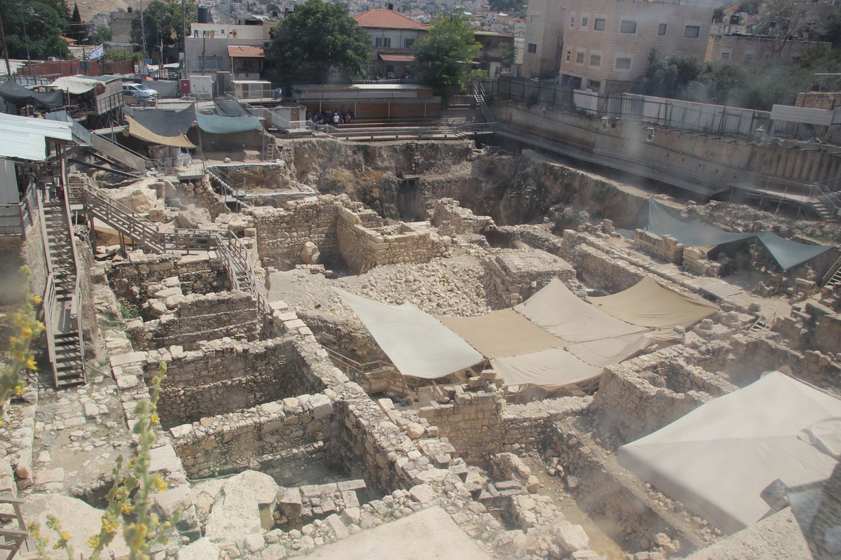 Givati Parking Lot excavation in the City of David, Jerusalem - archaeological dig