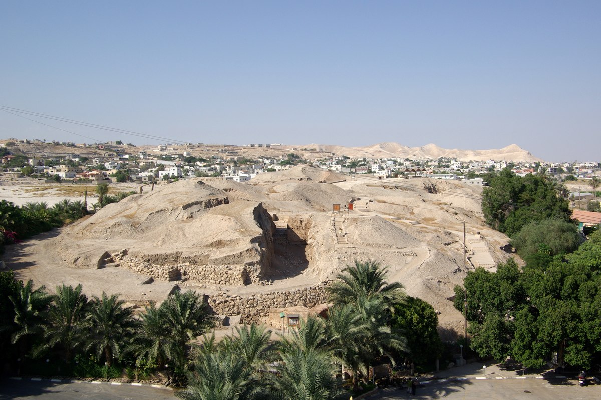 Site archéologique de Jéricho (Tell es-Sultan), Palestine, l'un des plus anciens sites d'habitation permanente au monde