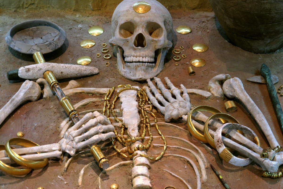 Grave 43 of the Varna necropolis, the richest prehistoric burial in terms of gold objects in European prehistory
