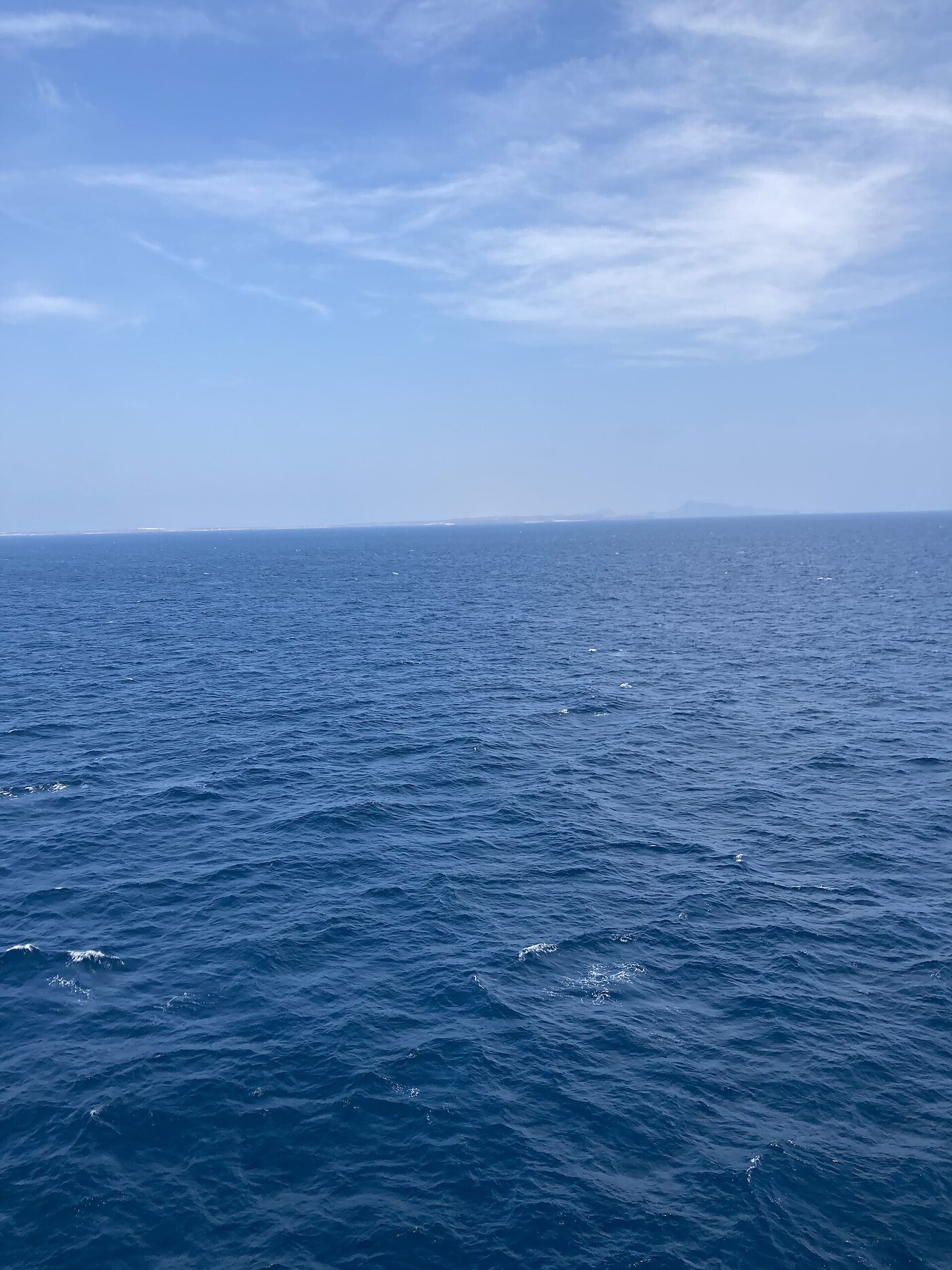 View of the Bab-el-Mandeb strait separating the Horn of Africa from the Arabian Peninsula