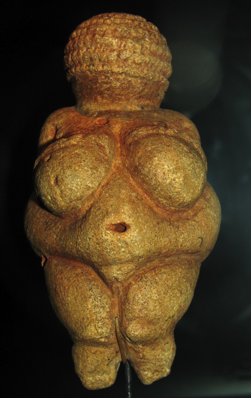 Venus of Willendorf, Gravettian female statuette, 30,000 years before present