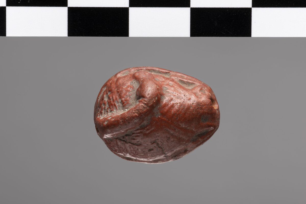 Amulette en faïence en forme de canard, Égypte ancienne
