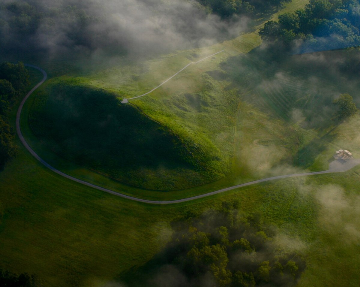 The large mound at Poverty Point in Louisiana