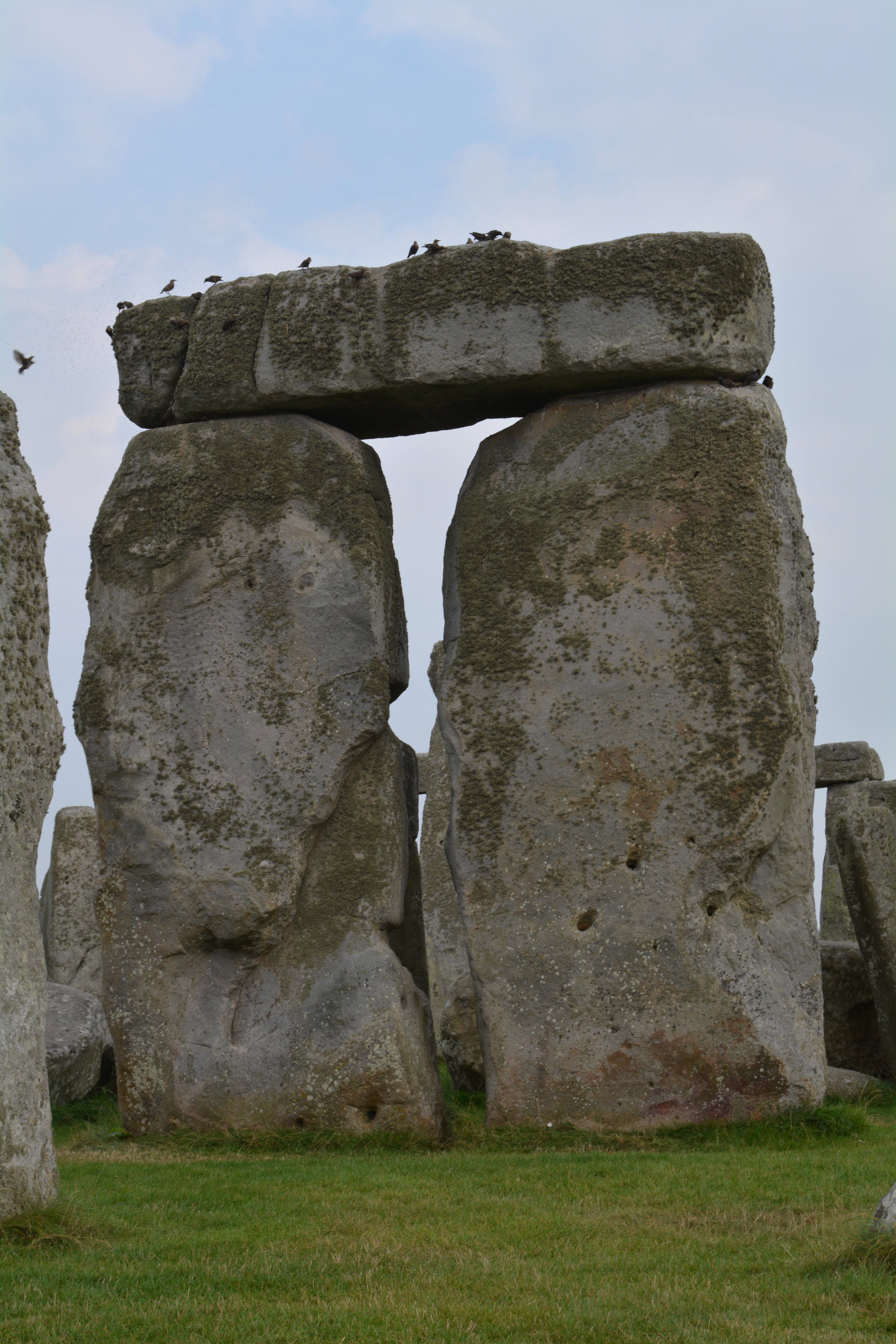 A great sarsen trilithon at Stonehenge